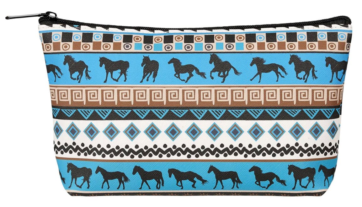 Tribal Horses Cosmetic Pouch