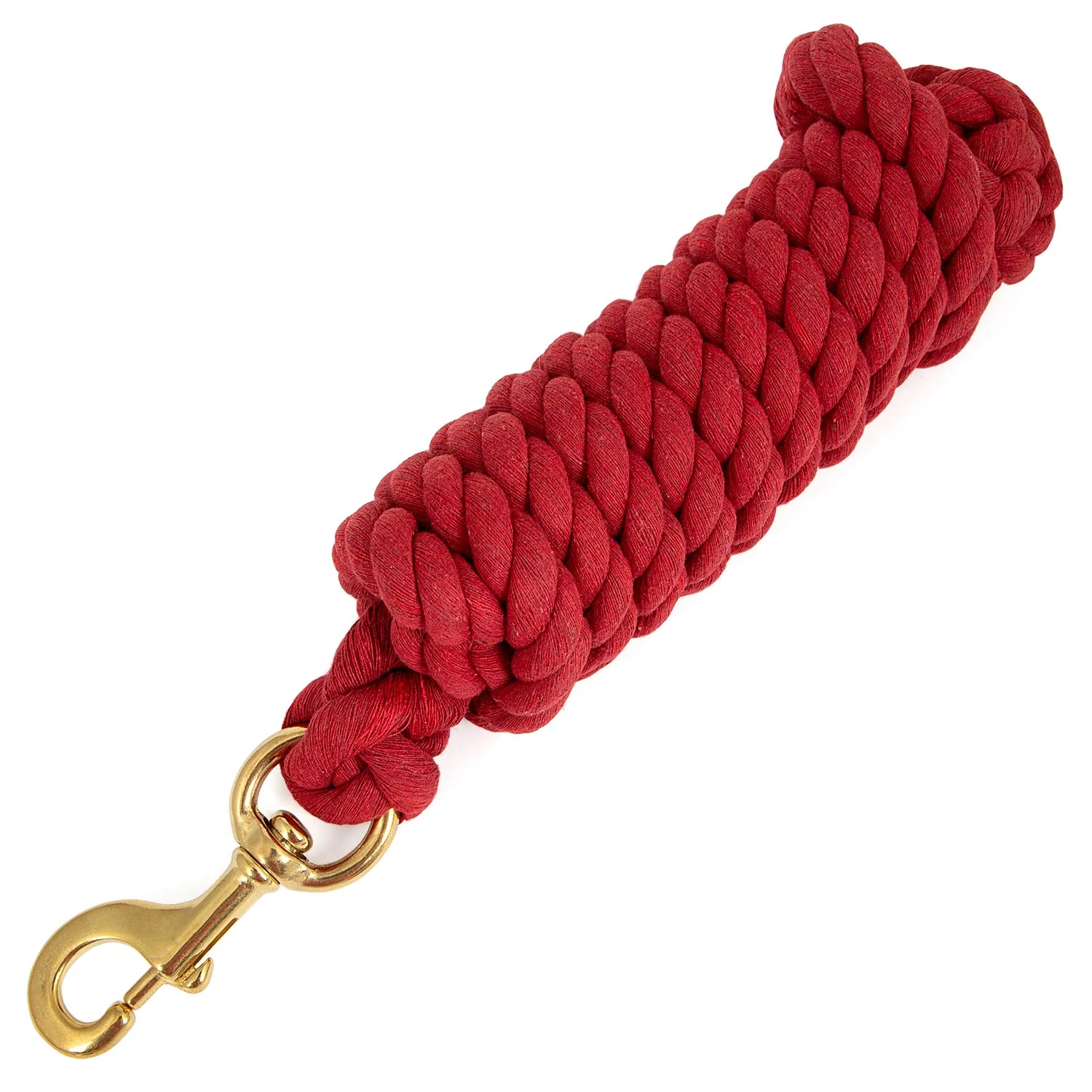 Jeffers Twisted Solid Cotton Horse Lead Ropes with Brass Bolt Snap, 10' L - Image 13