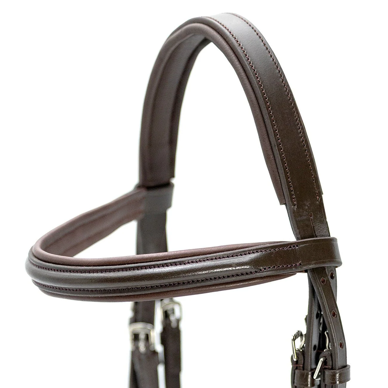 Jeffers Uniquely English "Devon" Leather Snaffle Bridle with Reins for Horses - Image 5