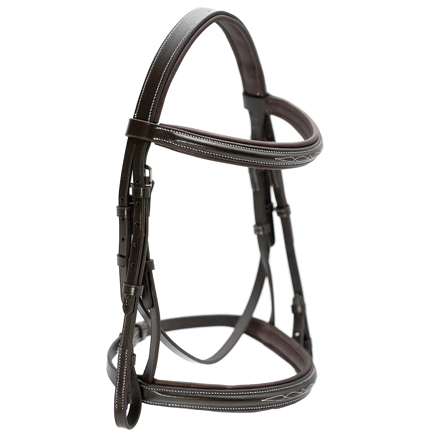 Jeffers Uniquely English "Hampton" Leather Hunter Bridle for Horses - Image 8