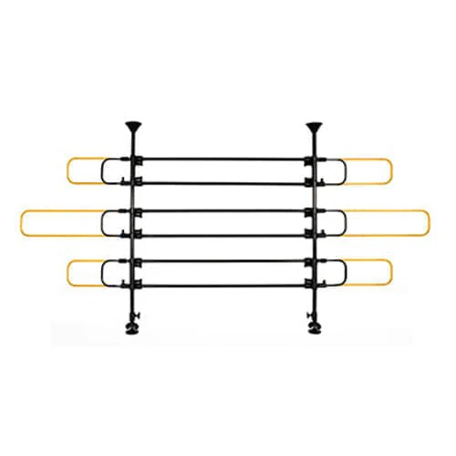 Universal 6-Bar Vehicle Pet Barrier, Black - Image 2