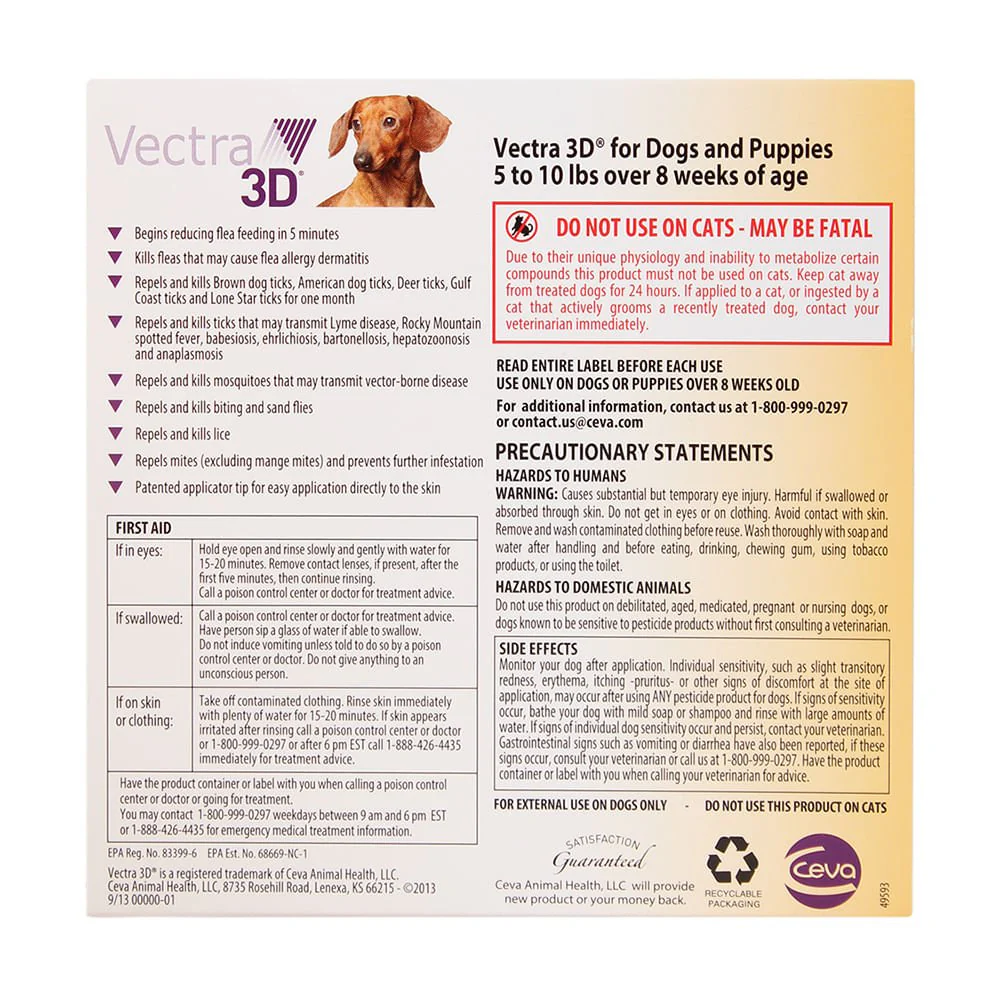 Vectra 3D Flea & Tick Spot Treatment for Dogs - Image 2