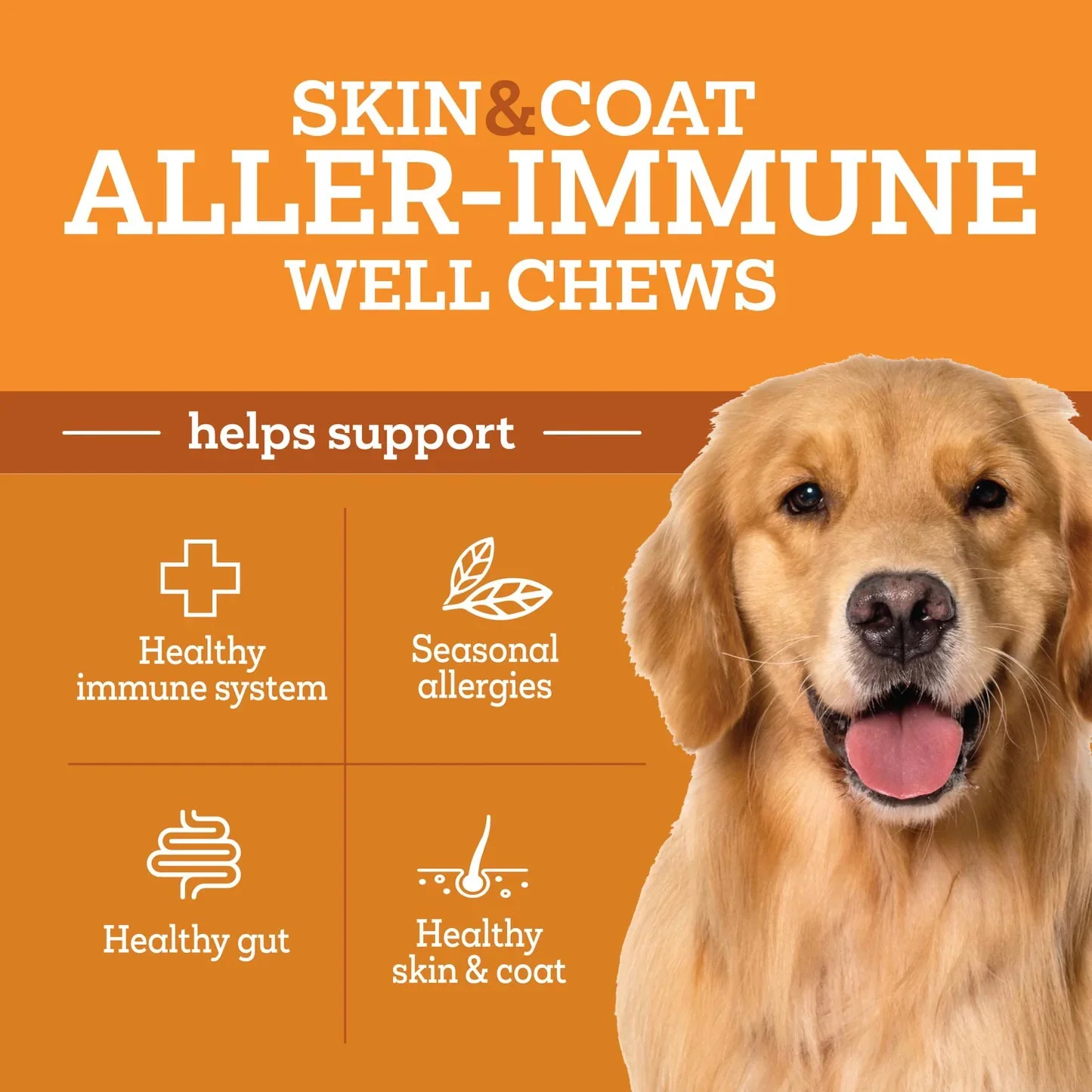 Vetality Aller-Immune Skin & Coat Well Chews for Dogs – Lamb Flavor, Supports Healthy Skin, Shiny Coat & Strong Pads - Image 4