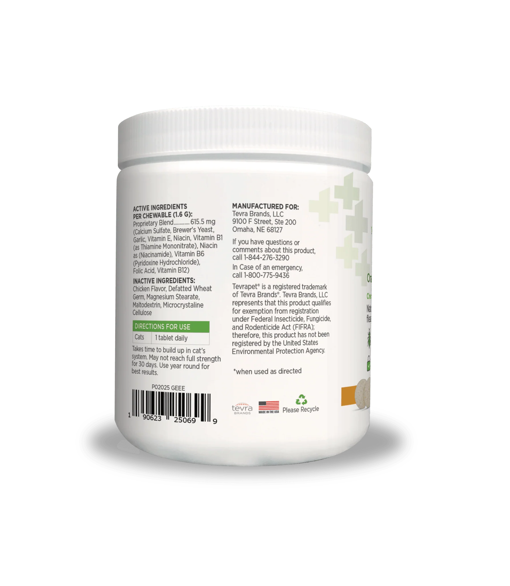 Vetality Naturals Oral Flea & Tick Chews for Cats, 120 ct - Image 2