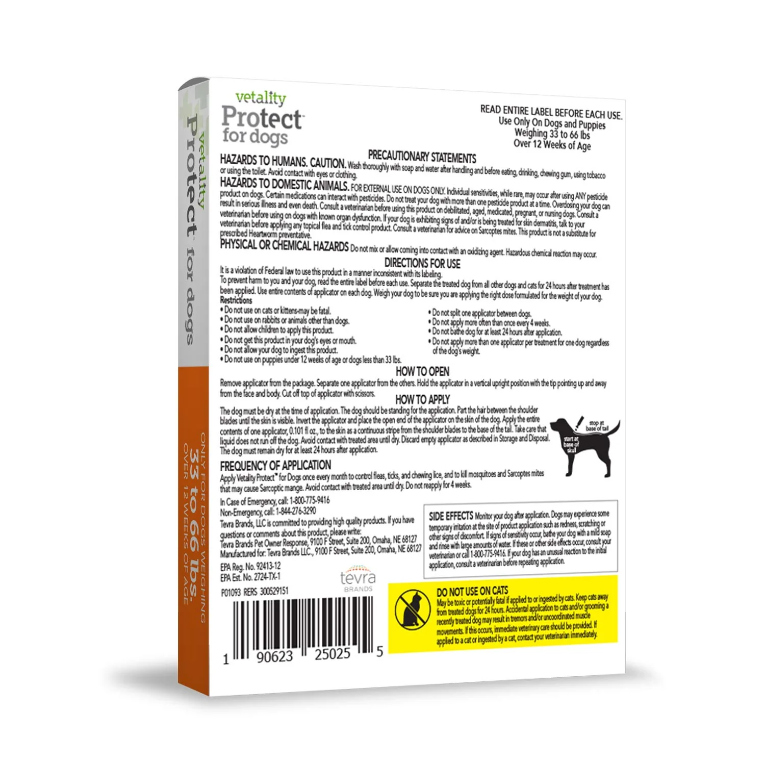 Vetality Protect Flea & Tick Monthly Topical for Dogs, 3 pk - Image 7