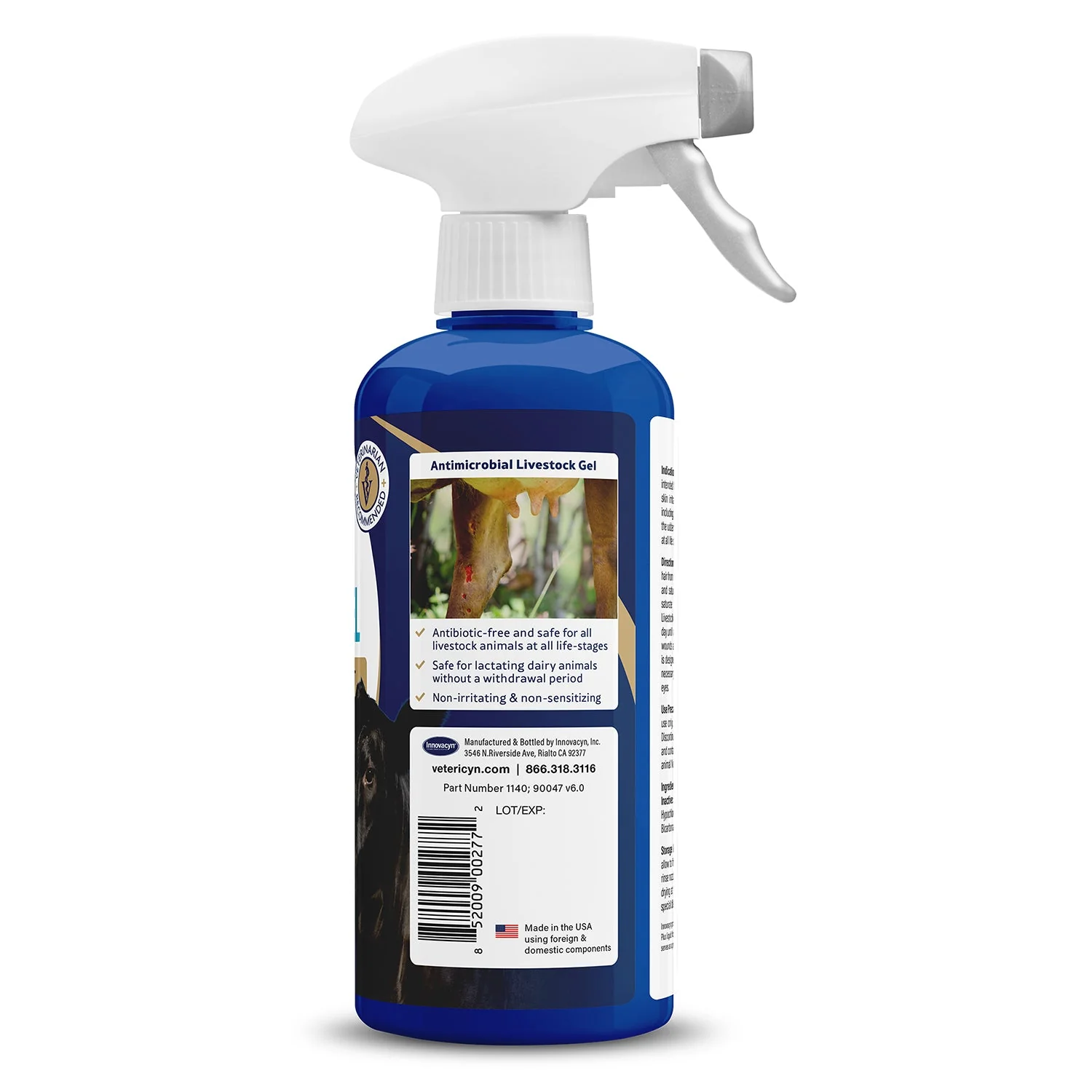 Vetericyn Plus Antimicrobial Livestock Gel Spray, 16 oz - Image 3