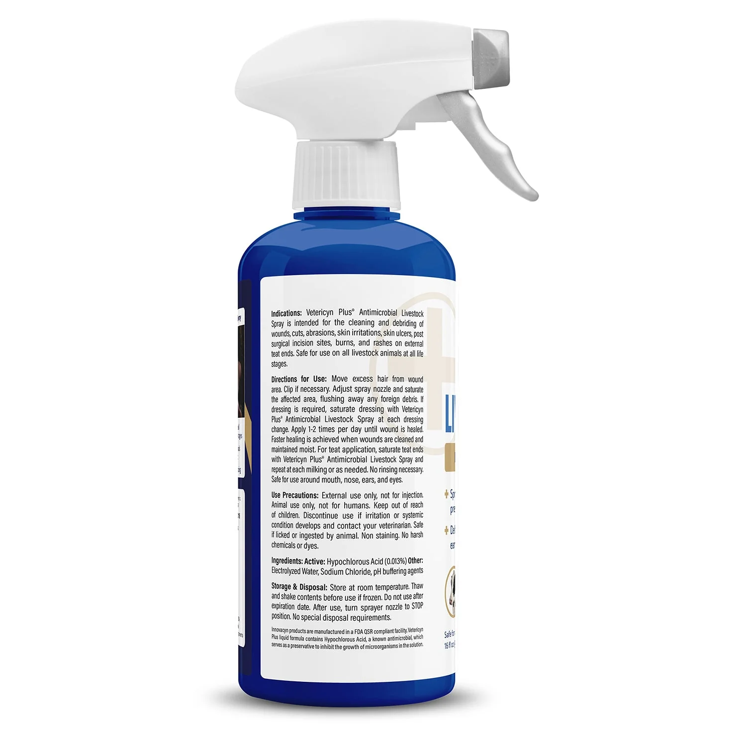 Vetericyn Plus Antimicrobial Livestock Spray, 16 oz - Image 2