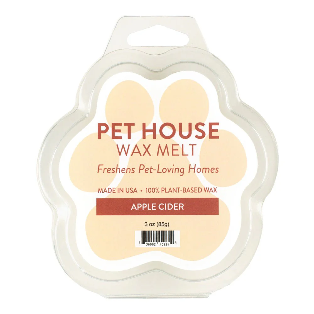 Pet House Wax Melts – 100% Natural Plant-Based, Odor-Eliminating, Paw-Shaped, Pet-Friendly