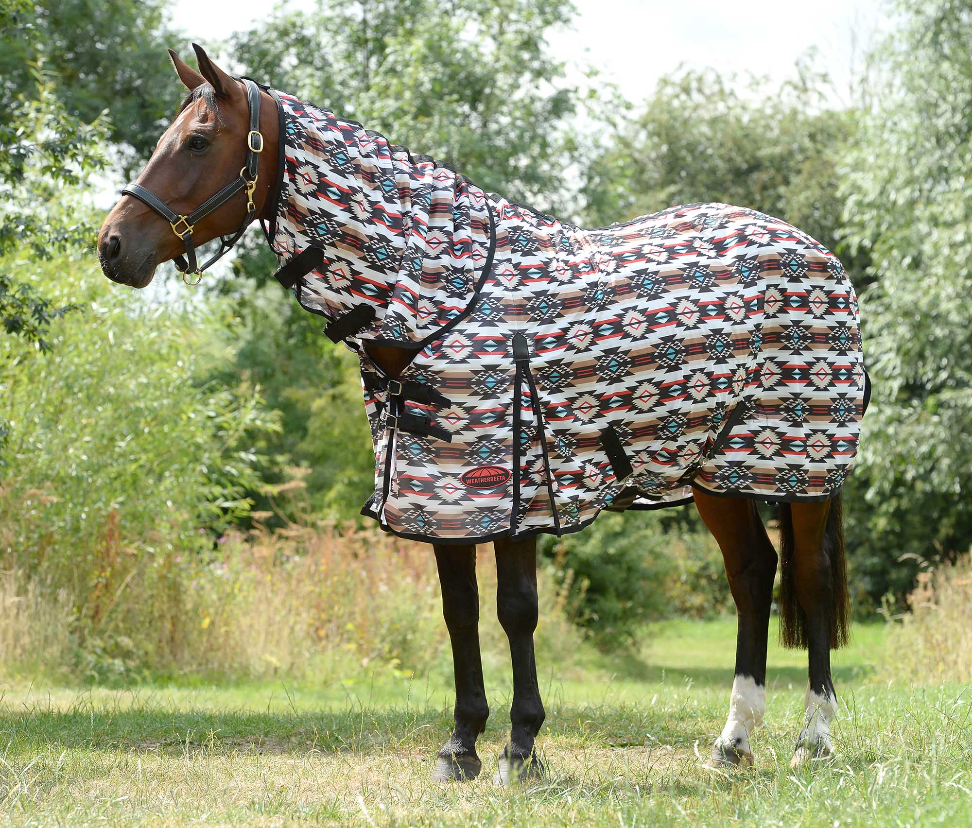 WeatherBeeta ComFiTec Essential Mesh II Fly Sheet with Combo Neck - Breathable Mesh Horse Sheet for Summer & UV Protection - Image 5