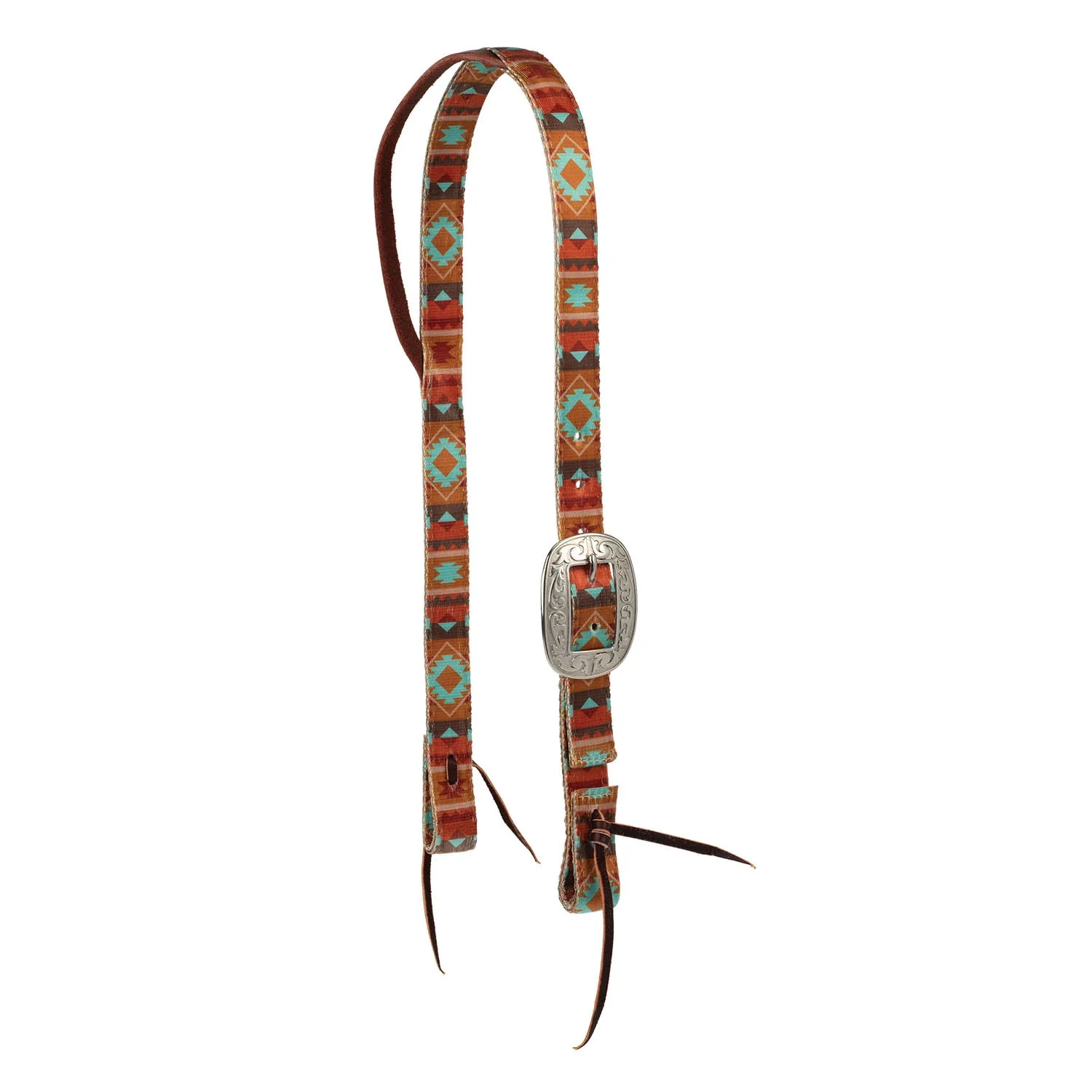 Weaver Patterned Nylon Split Ear Headstall for Horses - Image 2