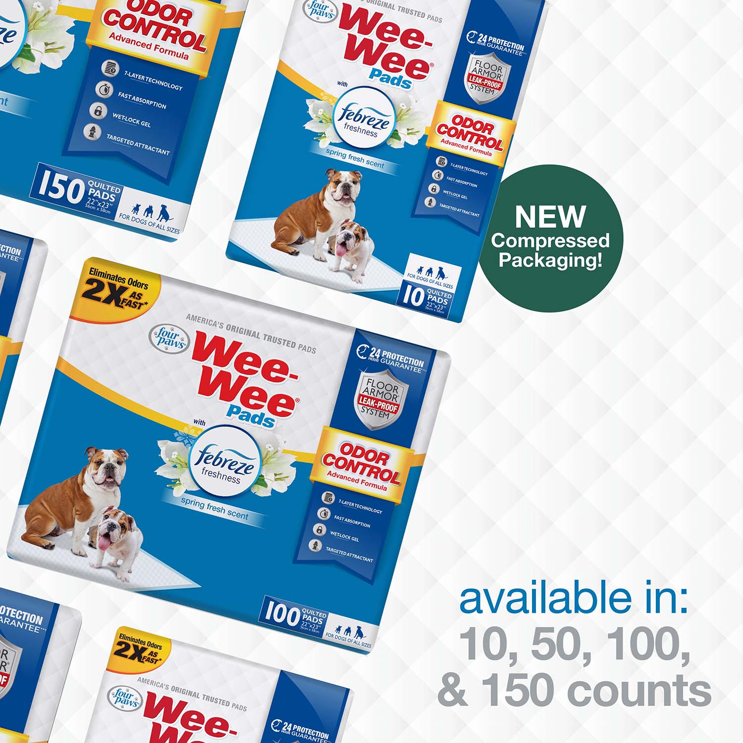 Wee-Wee Odor Control Dog Training Pads with Febreze Freshness - Image 11