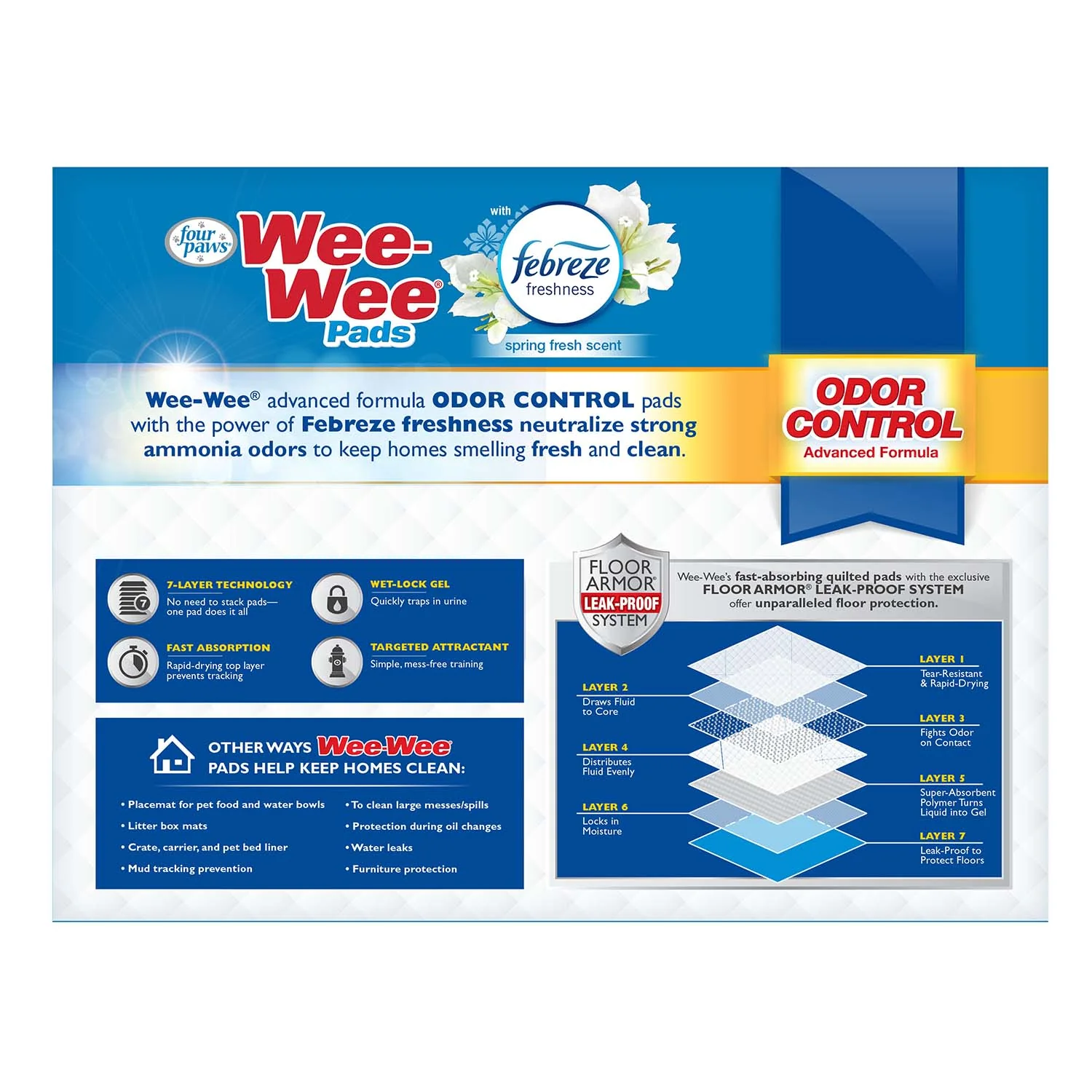 Wee-Wee Odor Control Dog Training Pads with Febreze Freshness - Image 20