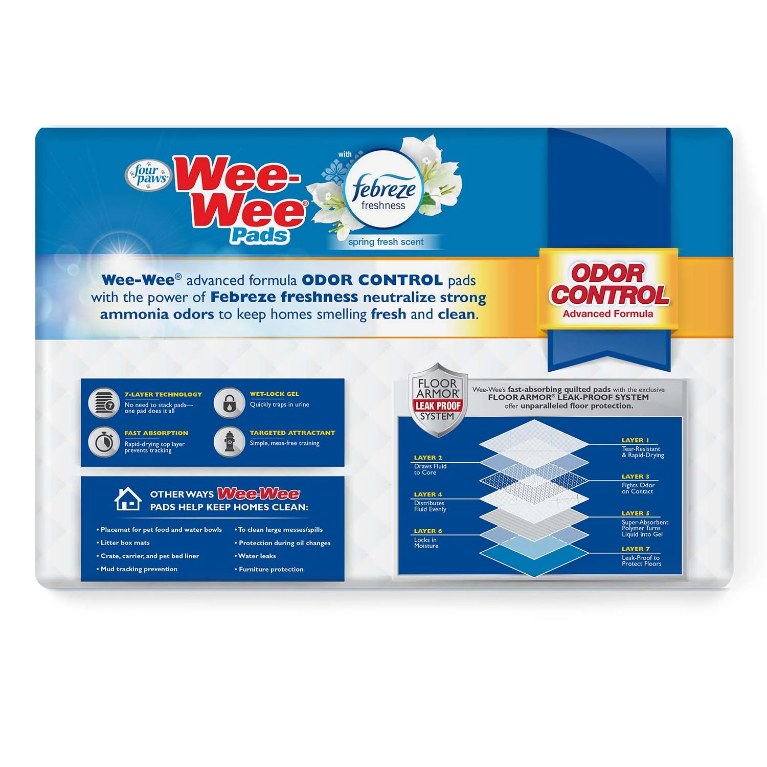 Wee-Wee Odor Control Dog Training Pads with Febreze Freshness - Image 3