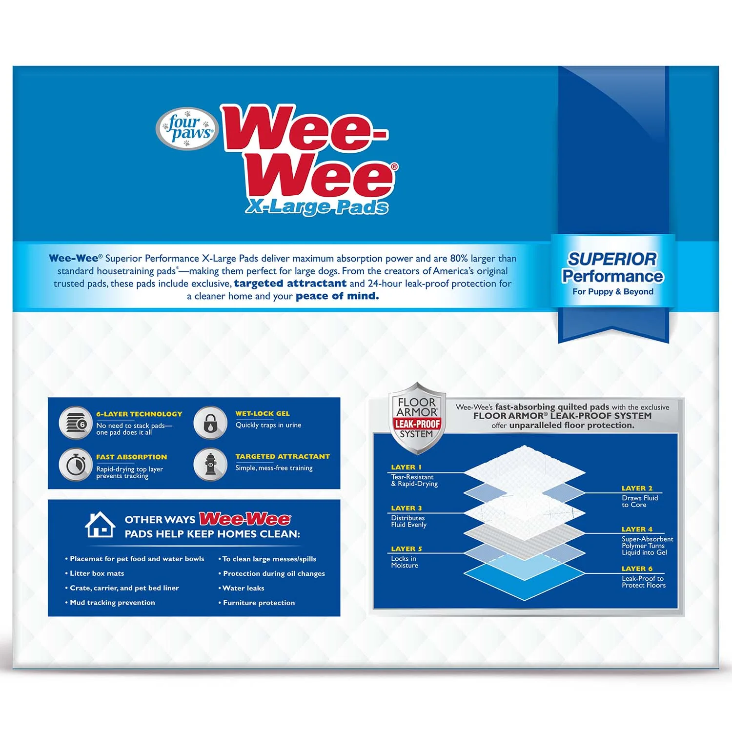 Wee-Wee Superior Performance X-Large Dog Pee Pads - Image 19
