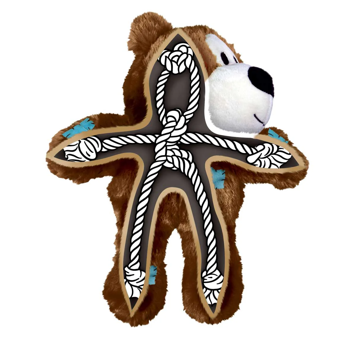 KONG Wild Knots Bear – Soft Plush with Knotted Rope Skeleton, Assorted - Image 15