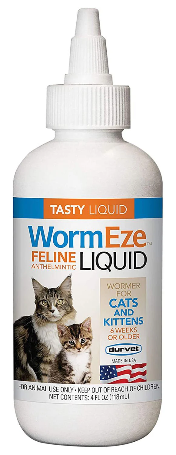 WormEze Feline Anthelmintic Liquid, 4 oz