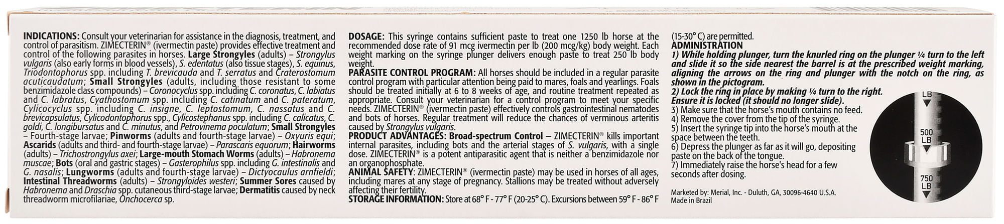 Zimecterin Horse Dewormer Paste, 1-Dose - Image 8