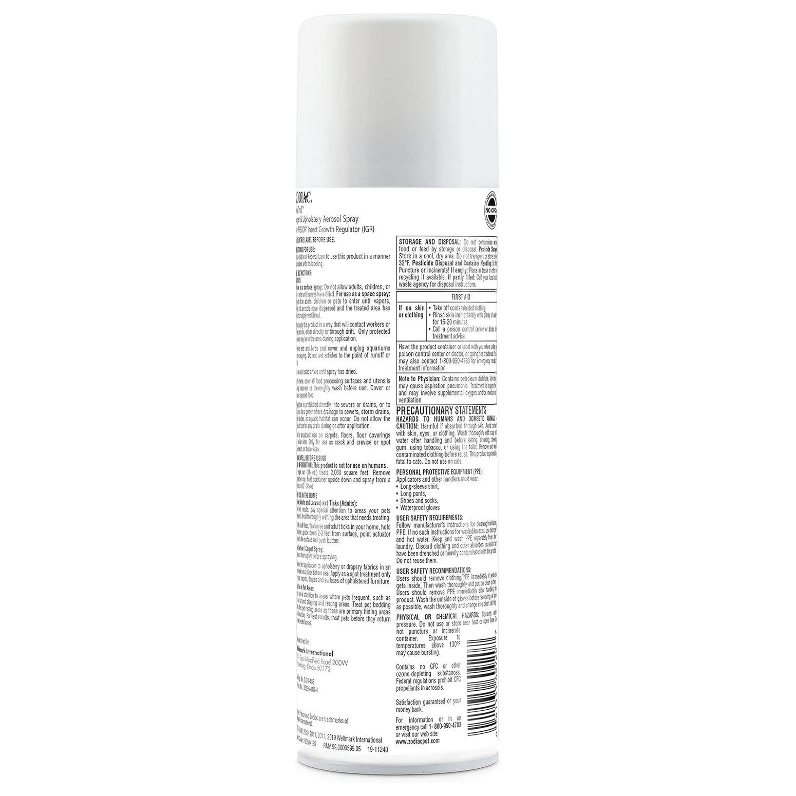 Zodiac Carpet & Upholstery Flea & Tick Aerosol Spray, 16 oz - Image 2