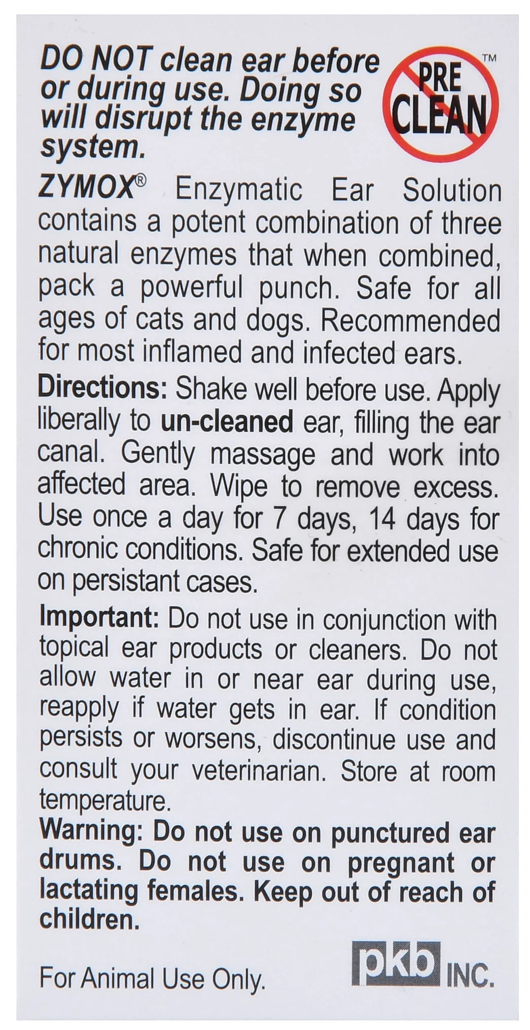 Zymox Ear Solution Inflammation Relief for Cats & Dogs, 1.25 oz - Image 2